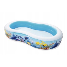 Bestway vaikiškas pripučiamas baseinas 262x157cm 54118