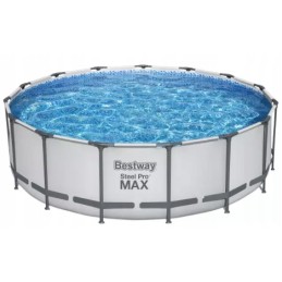 Bestway vertikalaus baseino vamzdžio plieninis pro max 457x122