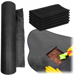 Juoda sodo agrotekstilė daržovėms, vaisiams ir augalams, 50g UV, 1,6x45 m