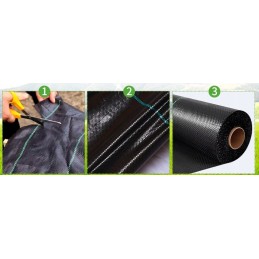 ⭐ Agrotekstilė sodo piktžolių kilimėlis UV 50 mx 1,1 m 90 g