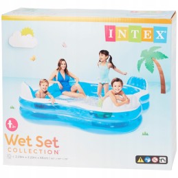 Intex stačiakampis pripučiamas baseinas 229 x 229 cm