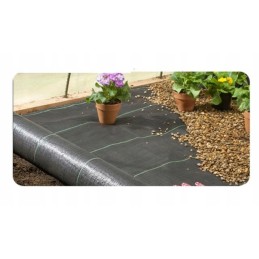 Tvirtas kilimėlis nuo piktžolių, agrotekstilė, 1,6 m x 10 m, nemokamai, 50 vnt inkarų - laikina akcija