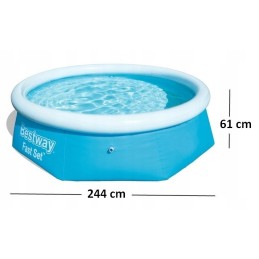 Vaikų išsiplėtimo baseinas 244x61cm bestway 57448