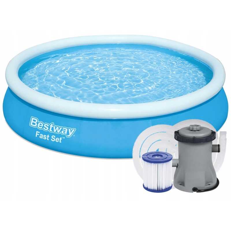 7 viename išsiplečiantis sodo baseinas 366x76 bestway 57274