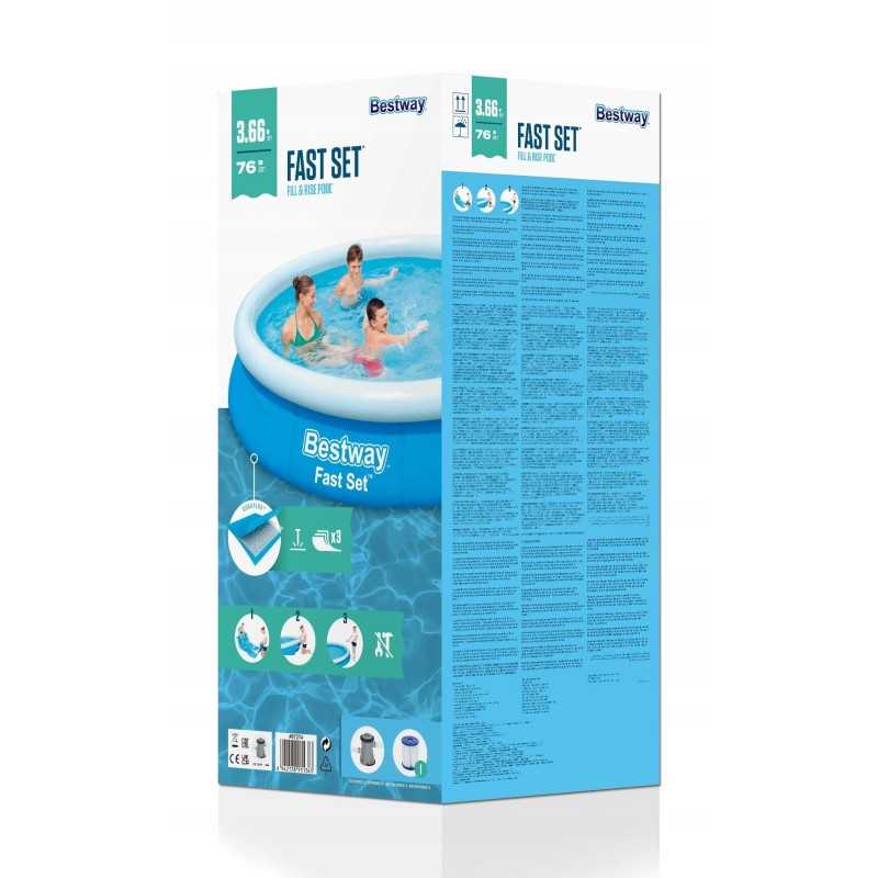 7 viename išsiplečiantis sodo baseinas 366x76 bestway 57274