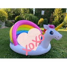 Unicorn pripučiamas irklavimo baseinas su stogu 57113 20097