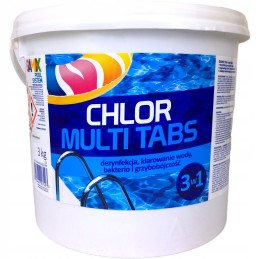 Chloro multi tabs 3in1 tabletės baseinui 5kg gamix