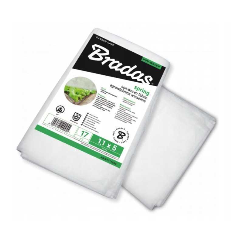 Spyruoklinė agrotekstilė, balta, 1,6 x 5 m/svoris 17