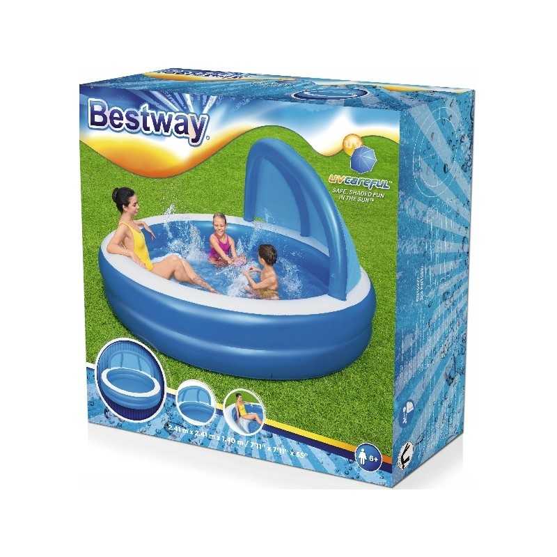 Pripučiamas baseinas su stogu 241x241x140 bestway