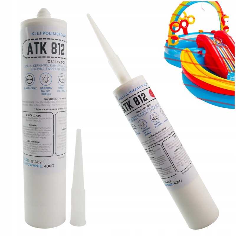 Vandeniui atsparūs baseino klijai, polimerinių klijų tepimo antgalis, 400g