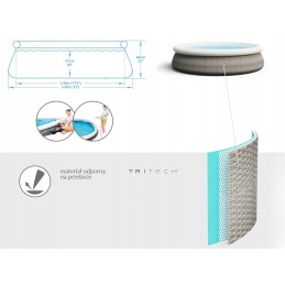 Bestway 57376 išsiplėtimo baseino 396x84 filtro siurblys