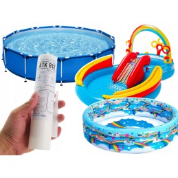 Veiksmingi klijai PVC pontoninių baseinų taisymui, balti, 400g, sausi šlapi