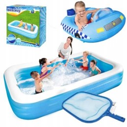 Didelis sodo pripučiamas baseinas vaikams, pontonas, pripučiamas čiužinys, žaidimų aikštelė