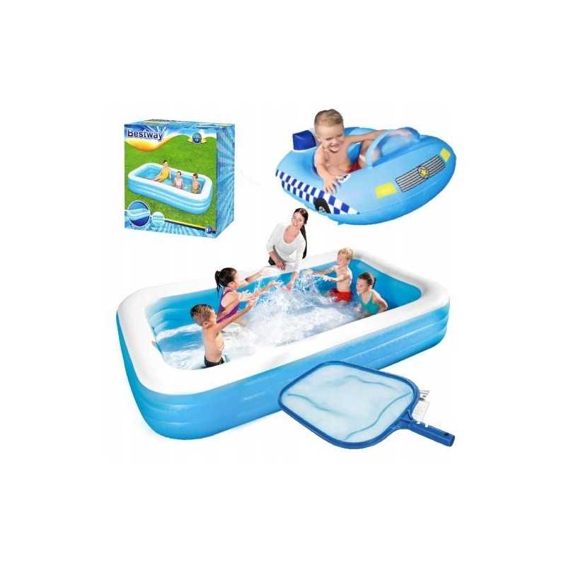 Didelis sodo pripučiamas baseinas vaikams, pontonas, pripučiamas čiužinys, žaidimų aikštelė