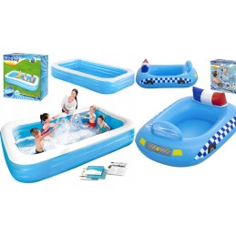 Didelis sodo pripučiamas baseinas vaikams, pontonas, pripučiamas čiužinys, žaidimų aikštelė