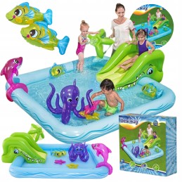 XXL baseinas, vandens žaidimų aikštelė, čiuožykla