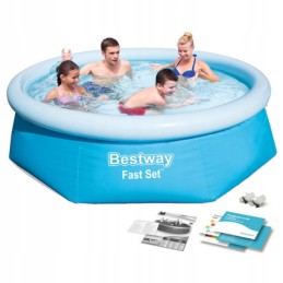 Apvalus sodo išsiplėtimo baseinas 244x61cm bestway