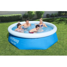 Apvalus sodo išsiplėtimo baseinas 244x61cm bestway