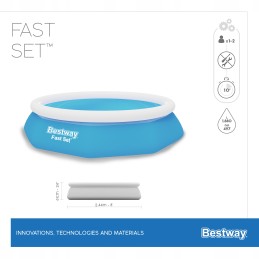 Apvalus sodo išsiplėtimo baseinas 244x61cm bestway