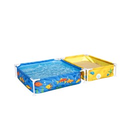 Sodo karkasinis baseinas vaikams su smėlio dėže 213 x 112 x 30 5 cm bestw