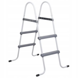 Pilkos baseino kopėčios, 84 cm, plieninės