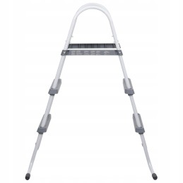 Pilkos baseino kopėčios, 84 cm, plieninės