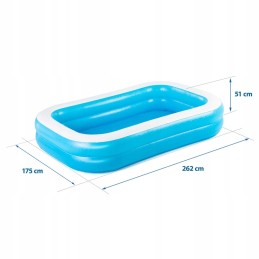 Šeimos pripučiamas baseinas 262 x 175 x 51 cm bestway