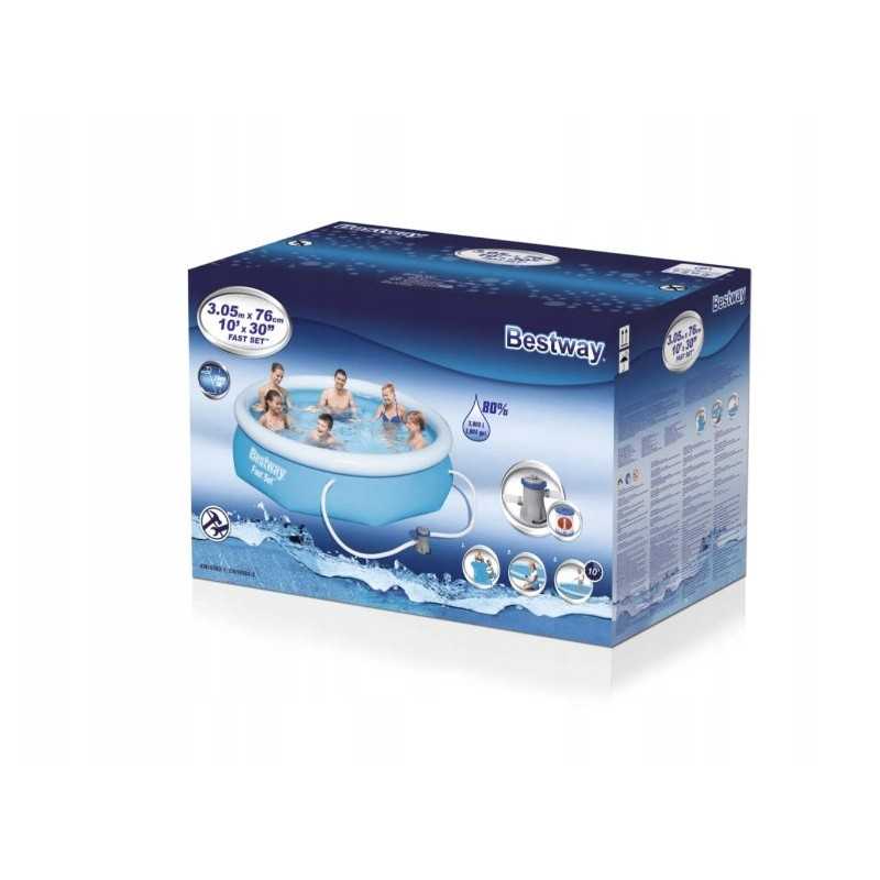 Bestway greitai sumontuotas baseinas su priedų rinkiniu 305 x 76 cm 57270