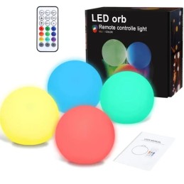 LED rutulinis apšvietimas 8cm baseinas, 4vnt F159