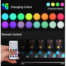 LED rutulinis apšvietimas 8cm baseinas, 4vnt F159