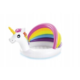 Unicorn pripučiamas irklavimo baseinas su Intex stogu
