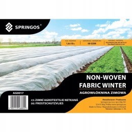 ⭐⭐Agrotekstilės žieminis kilimėlis 50g storio stiprus UV atsparus 10x1,6m balta danga⭐⭐