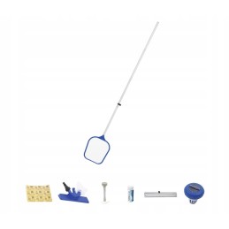 Baseino valymo rinkinys, tinklo dozatorius, dulkių siurblys, juostelės, bestway 58195