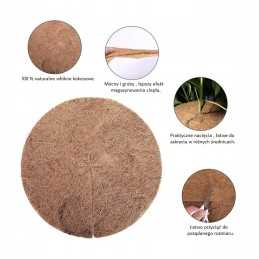 Kokosinis kilimėlis augalams, parkas, gėlės, 37 cm