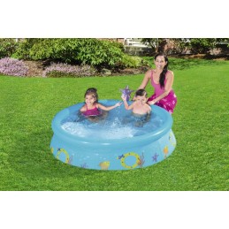 Sodo išsiplėtimas su dušu vaikams, žuvims, 152x38 bestway