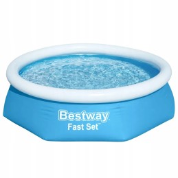 Bestway pripučiamas baseinas, greitas apvalus komplektas 244 x 66 cm 57265