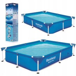 Bestway 56401 rėmo baseinas, stačiakampis, 221x150x43cm