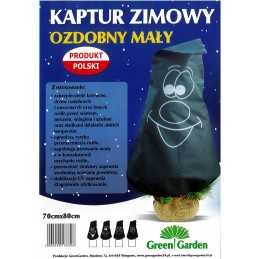 Agrotekstilės žieminis augalo gaubtas 70x80cm raudonas su motyvu 1 vnt.