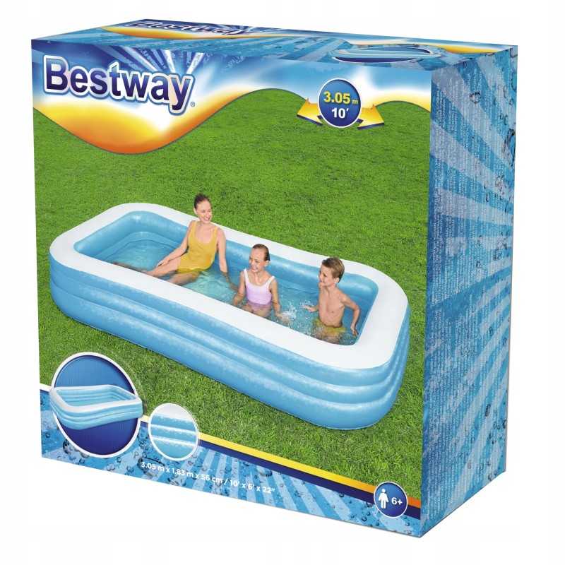 Šeimos pripučiamas baseinas 305 183 56 bestway 54009