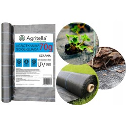 ✨ Agritella mulčiavimo agromedinys, dydis 2,2m x 10m, 90g, juodas