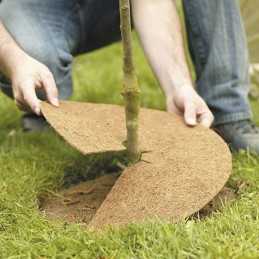 25 cm diskas pagamintas iš kokoso pluošto, natūralios spalvos.