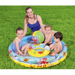 Bestway 51124 plaukimo baseino kamuoliukas kolko irklavimo baseinas 122cm 2-4 metai puikiai tinka vasarai