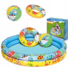 Bestway 51124 plaukimo baseino kamuoliukas kolko irklavimo baseinas 122cm 2-4 metai puikiai tinka vasarai