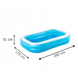 Pripučiamas baseinas 262 x 175 x 51 cm bestway 54006