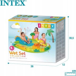 Baseinas, žaidimų aikštelė, mažasis dino, čiuožykla, intex 57166