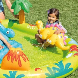 Baseinas, žaidimų aikštelė, mažasis dino, čiuožykla, intex 57166