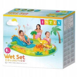 Baseinas, žaidimų aikštelė, mažasis dino, čiuožykla, intex 57166