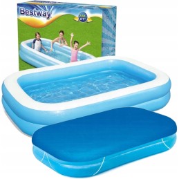Bestway 54006 pripučiamas baseinas 262x175x51 apsauginis gaubtas 58319