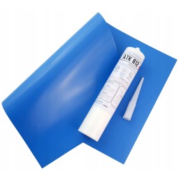 Klijai PVC baseinų remontui, sausi, šlapi, dideli, pontonams, 50cm x 27cm