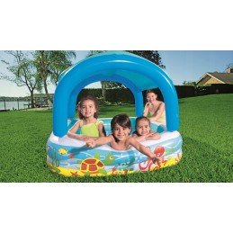 Bestway pripučiamas baseinas su stogu, 140 x 140 cm